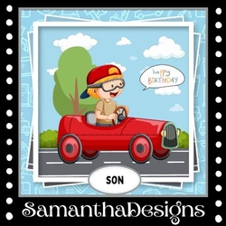 Cute Racing Car Birthday Mini Kit