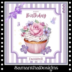 Lilac Cupcake Birthday Mini Kit