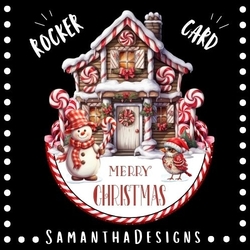 XL Candy Christmas Rocker Card