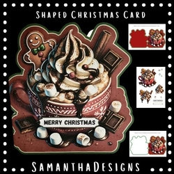cup1348694_113795 - Shaped Hot Chocolate Christmas Card Mini