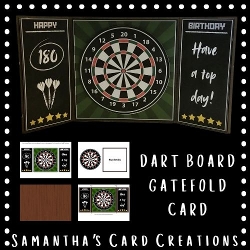 Image of cup1285704_113795 - Dart Board Gatefold Card