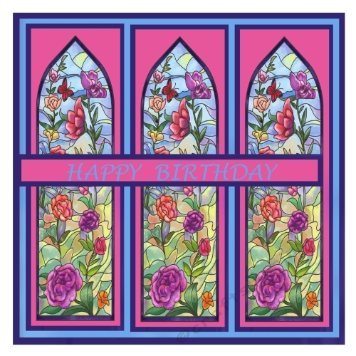 Stained Glass Flowers
