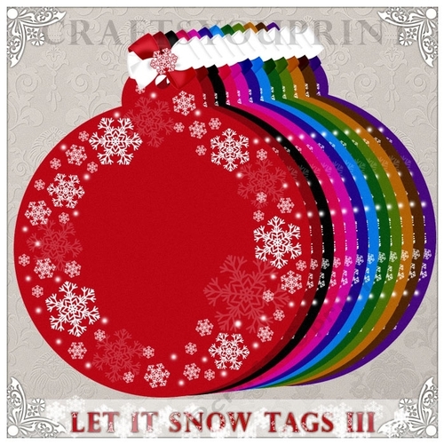 Let it Snow - Bold Tags III