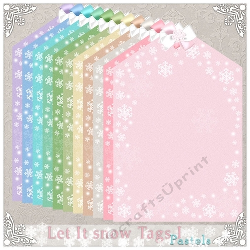 Let it Snow - Pastel Tags I