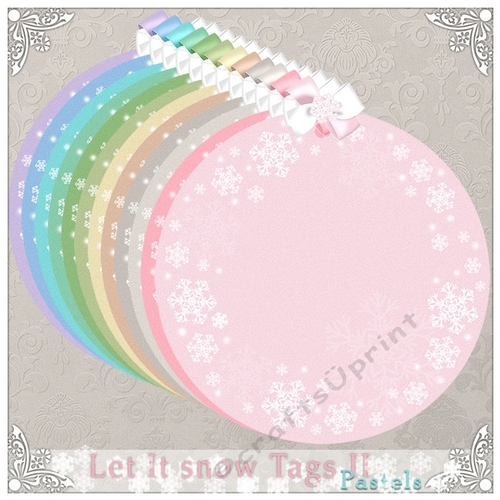 Let it Snow - Pastel Tags II