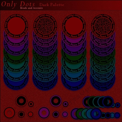 Only Dots Brads and Accents - Dark Palette