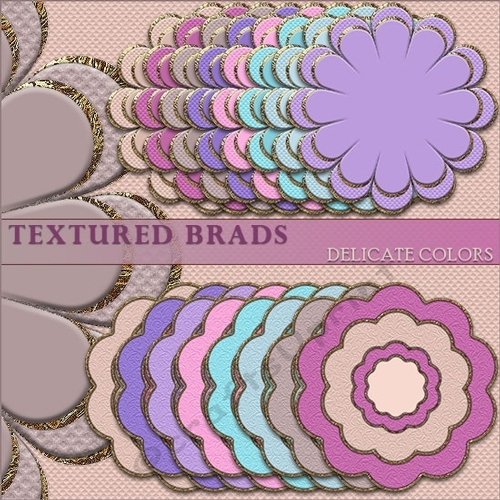 Brads - Delicate Colors