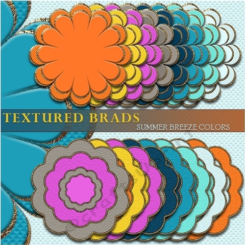 Brads - Summer Breeze Colors