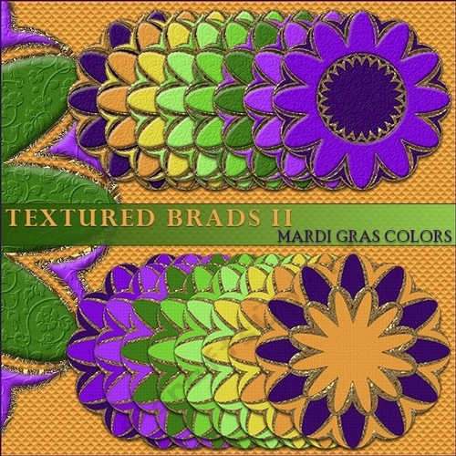 Brads II - Mardi Gras Colors