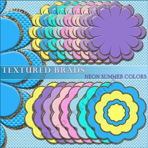 Brads - Neon Colors