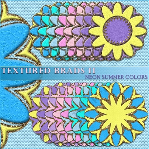 Brads II - Neon Summer Colors