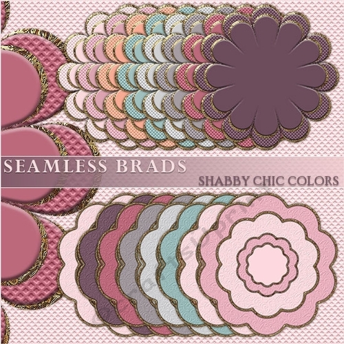 Brads - Shabby Chic Colors