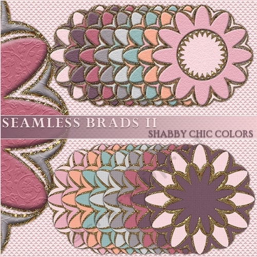 Brads II - Shabby Chic Colors