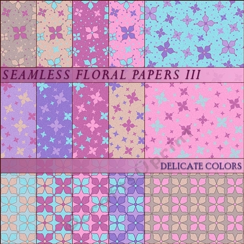 Floral Papers III - Delicate Colors