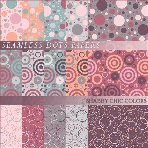 Dots Papers - Shabby Chic Colors
