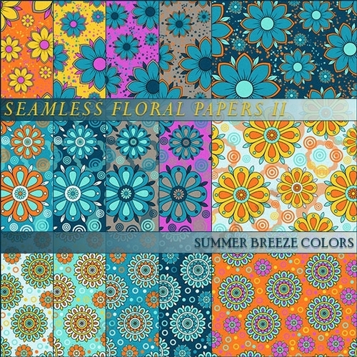 Floral Papers II - Summer Breeze Colors