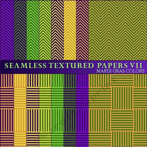 Textured Papers VII - Mardi Gras Colors