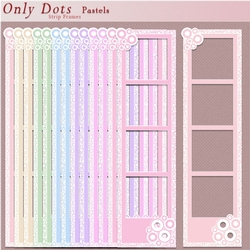 Only Dots Strip Frames - Pastels