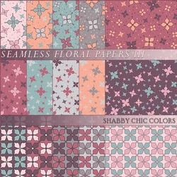 Floral Papers III - Shabby Chic Colors
