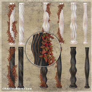 Autumn Elegance Columns