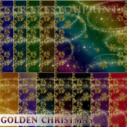 Golden Christmas Papers