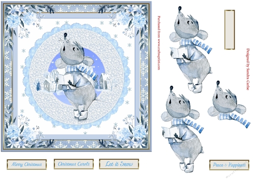 Christmas Let it Snow Topper 1