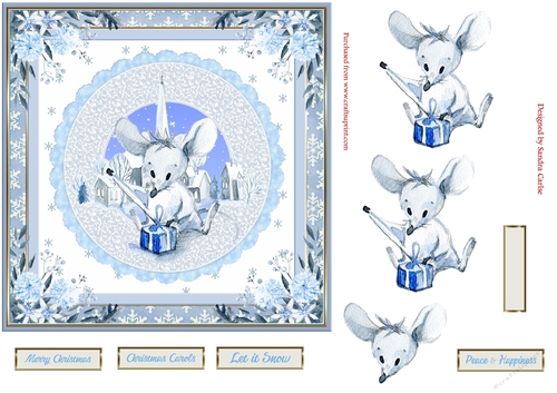 Christmas Let it Snow Topper 4