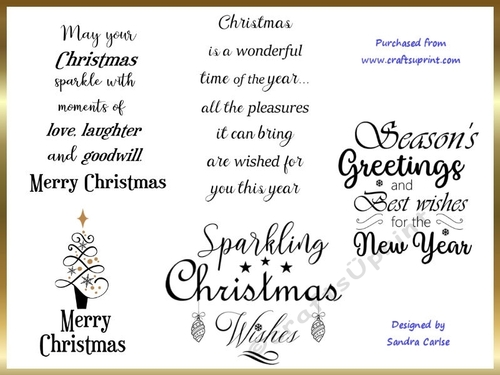 Christmas Time Wordart Sentiments Kit 8