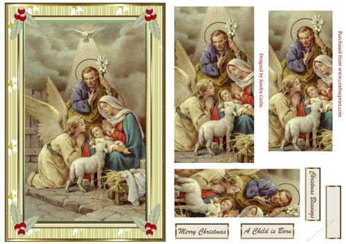Christmas Child is Born Pyramid Topper