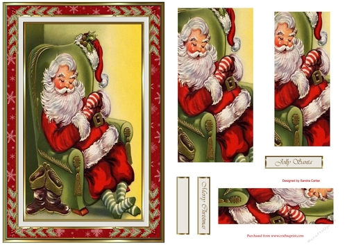 Christmas Santas been Busy Pyramid Topper