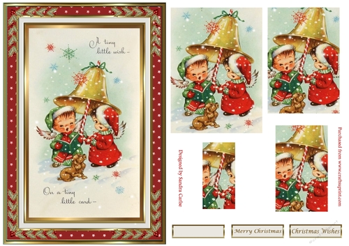 Christmas Little Wishes Pyramid Topper