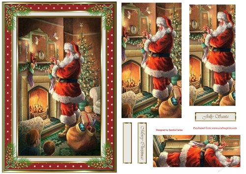 Christmas Eve Vintage Pyramid Topper