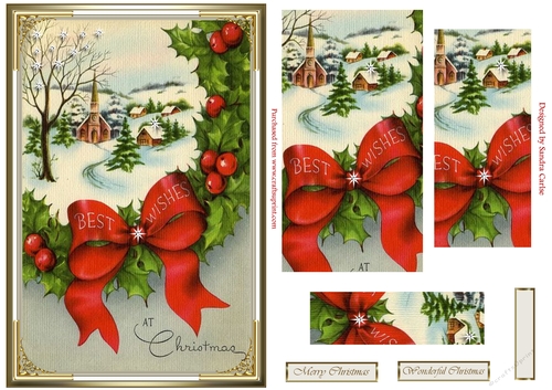 At Christmas Pyramid Vintage Topper