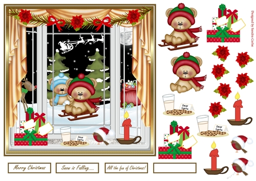 Fun at Christmas Decoupage Topper 