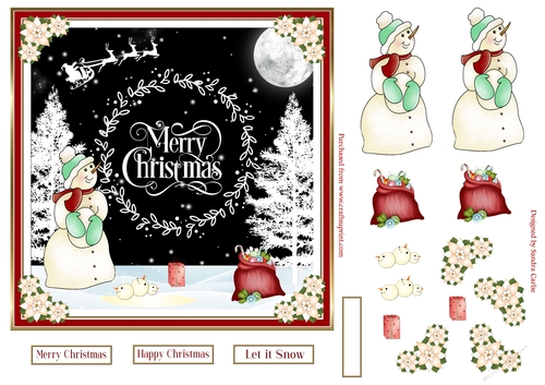 Christmas in the Snow Topper 3