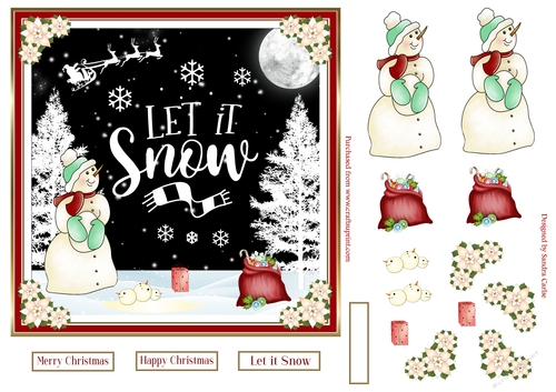 Christmas in the Snow Topper 4