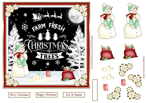 Christmas in the Snow Topper 6