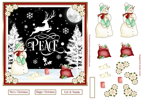 Christmas in the Snow Topper 12