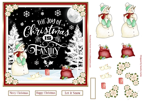 Christmas in the Snow Topper 16