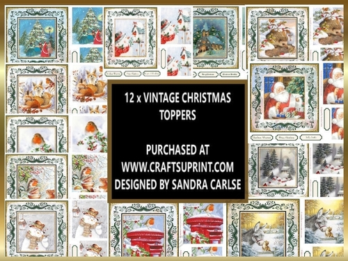 Christmas 12 x Toppers kit 1