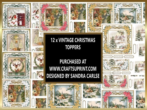 Christmas 12 x Toppers kit 2