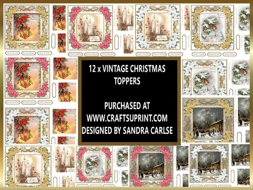 Christmas 12 x Toppers kit 1