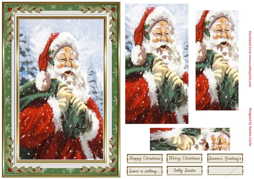 Father Christmas Pyramid Topper 1