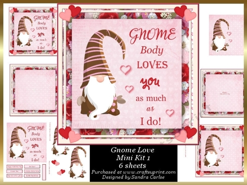 Valentine & Romantic Gnome Love Mini Kit 1