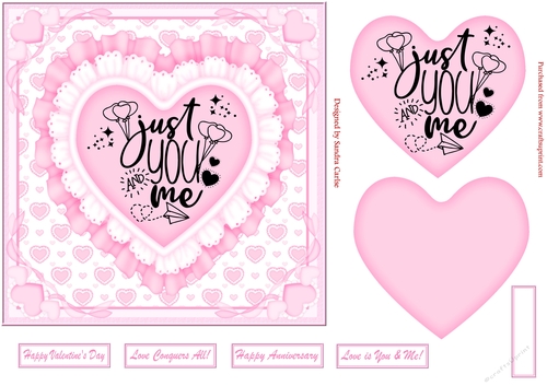 Love Is Romance Decoupage Topper 2