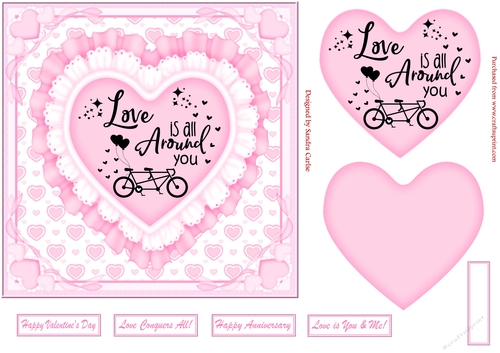 Love Is Romance Decoupage Topper 4