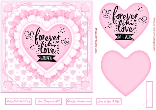 Love Is Romance Decoupage Topper 5
