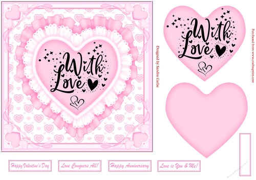 Love Is Romance Decoupage Topper 7