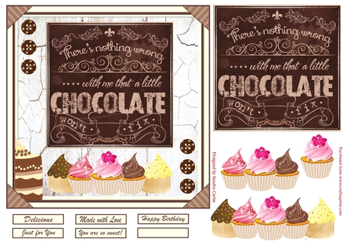 Something Sweet Decoupage Topper 2