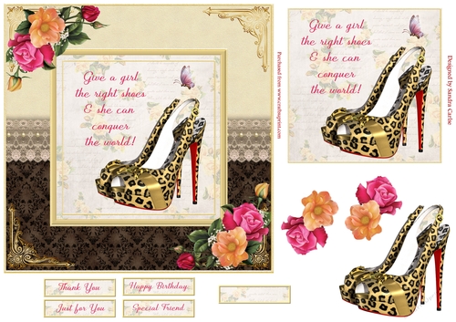 Give a Girl some Shoes Decoupage Topper 4